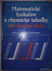 Matematické, fyzikálne a chemické tabuľky pre SŠ