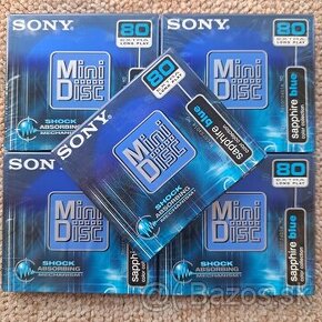 SONY - MD 80 min / Sapphire Blue / Minidisc / nové / 5ks