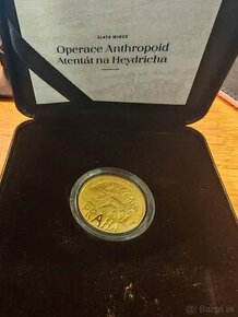 Operace Anthropoid Česká republika (zlatá minca) séria 4 min
