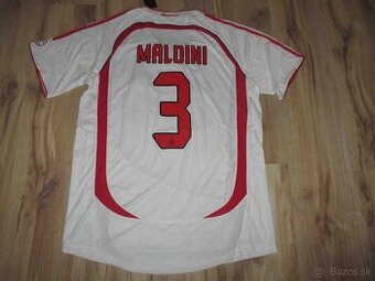 Futbalový retrodres AC Miláno 06/07 Maldini LM - 1