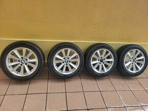 Bmw elektróny 5x112 R17 so zimnými pneumatikami - 1