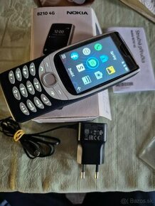 Nokia 8210 4g dual sim modrý top stav komplet návod nabíjačk