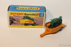 Matchbox SF Honda motorcyle with trailer