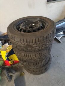 225/55 r16 zimné pneumatiky + Plechové disky 5x114.3 60.1