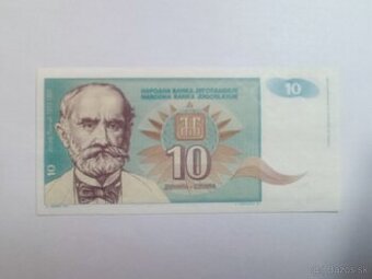 Lot bankovky Juhoslávia 80-90 roky roky 6ks - UNC