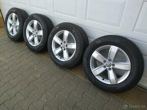 Orig. sada VW, Škoda, Seat 5x112 R17 + pneu 215/65 R17 - 1