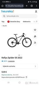 Kellys Spider 50 velkost XS 26"