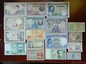 Bankovky staré Španielsko, Srbsko a iné