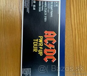 ACDC Bratislava 21.7.2024 - Golden Circle tlačený lístok / p