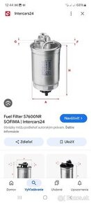 Predám Palivový Filter SOFIMA S7600NR