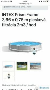 Predám bazén s pieskovou filtráciou - 1