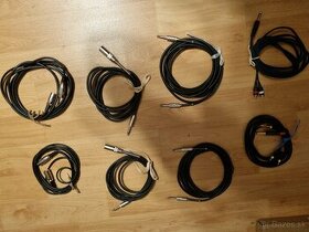 Predám kvalitne audio káble 4.5m (jack, xlr3, cinch)