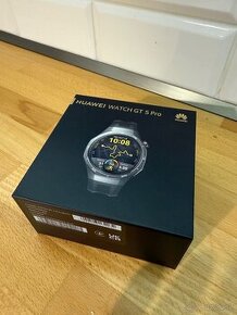 Predám Huawei Watch GT 5 PRO čierne, záruka o2