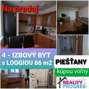 4 IZBOVÝ BYT S LOGGIOU 86m2 PRI MLYNE + ZNALECKÝ POSUDOK