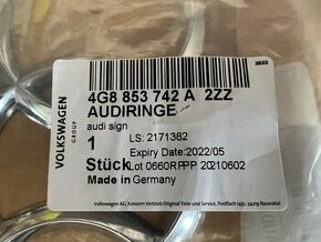 AUDI ZNAK ZADNA KAPOTA ORIGINAL 4G8853742A2ZZ