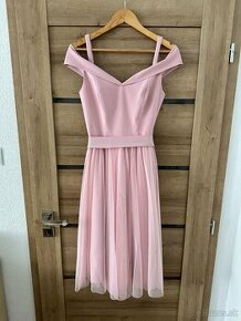 Ružové šaty (ako nové, 1x oblečené)