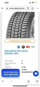 Zimné pneu 205/55 R16