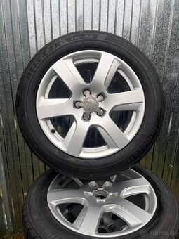 5x112 R17 DISKY ORIGINÁL AUDI,  225/55 BRIDGESTONE