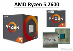 AMD Ryzen 5 2600, TURBO 3,9Ghz, socket AM4 + nový chladič