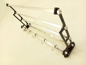 Nástenný vešiak art deco - hliníkový D82 - coat-rack