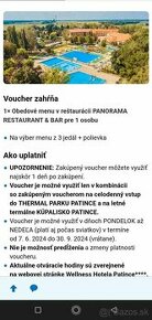 Obedové menu v reštaurácii Panoráma Patince