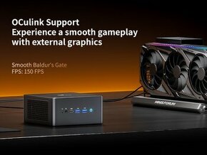 MINISFORUM UM890 Pro Barebone + dock na gpu