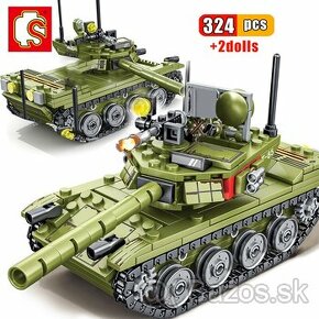 TANK stavebnica 324 ks + 2 vojaci - 1