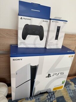 Playstation 5 Slim+ovladace+nabijacia stanica