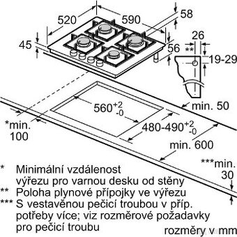 Plynová varná doska bosch