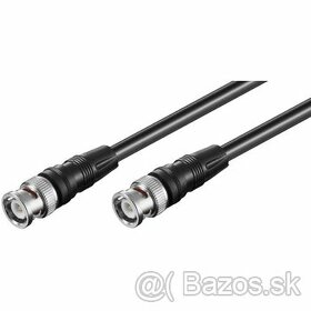 Kábel BNC-BNC M/M 0.5m, dvojité tienenie, 75 Ohm - 8ks