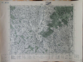 Mapa Nitra a okolie r. 1928, Ludanice, Ripňany, Obdokovce,