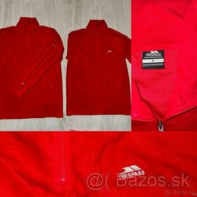 trespass red fleece panska sportova mikina