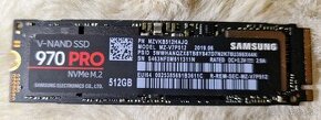 Predám SSD Samsung 970 PRO 512 GB