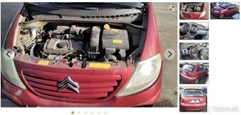 Predám motor Kfv CITROEN c3 1.4 2004 DVERE, PREVODOVKA a iné