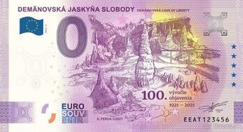 0 € / 0 euro souvenir bankovky 2022