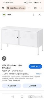 Plechová skrinka ikea