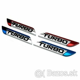 Tuninng tvrdene 3D nalepky turbo  2 farby na vyber