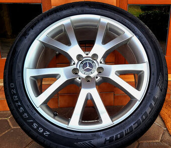 alu R20 5x112, pneu 265/45 orig. Mercedes R + ML + GLE