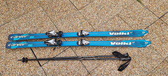 Lyže VOLKL CARVER V3, blue, energy control + palice