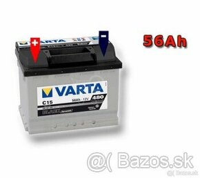 Varta C15, ľavý pol, 56Ah, 480A, Black dynamic