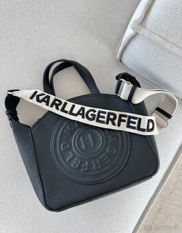 Karl Lagerfeld čierna velká kabelka / crossbody