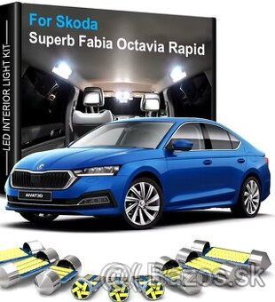 Škoda Led interiérové sady osvetleni Octavia Superb Fabia