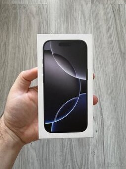 Iphone 16 Pro 128GB Black Titan neaktivovaný 24mes záruka