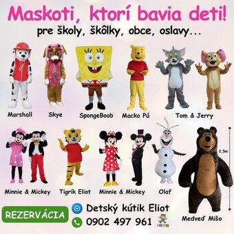 Maskoti pre deti