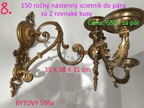 Lustre a lampy starožitné 100 - 150 ročné