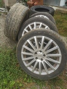 Alu disky Autec 5x108 R17 s TPMS na Ford Volvo