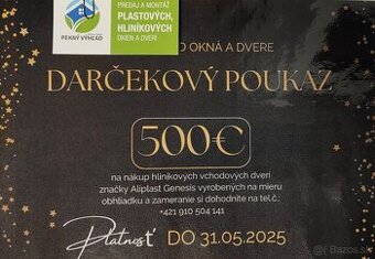 Poukážka na vchodové dvere v hodnote 500 EUR