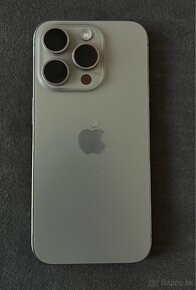 iphone 15 PRO 128GB prírodný titán-Záruka 01/26 - 1