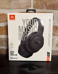 NOVÉ Slúchadlá JBL Tune 760NC -čierne, v originálnej krabici