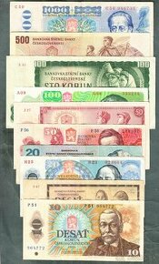 estava staré bankovky 1961-1988 - 10 kusů